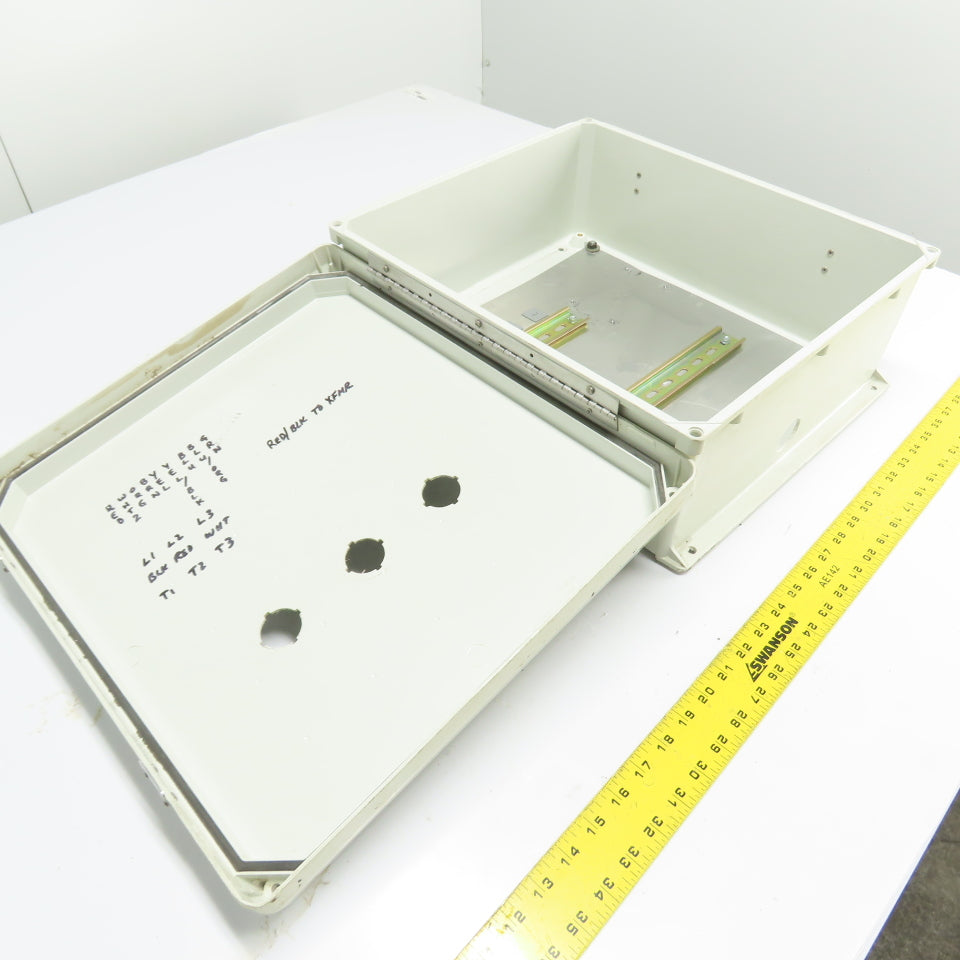GE General Electric VJ1614HWPL2 16"x 14" x 6" Fiberglass Electrical Enclosure