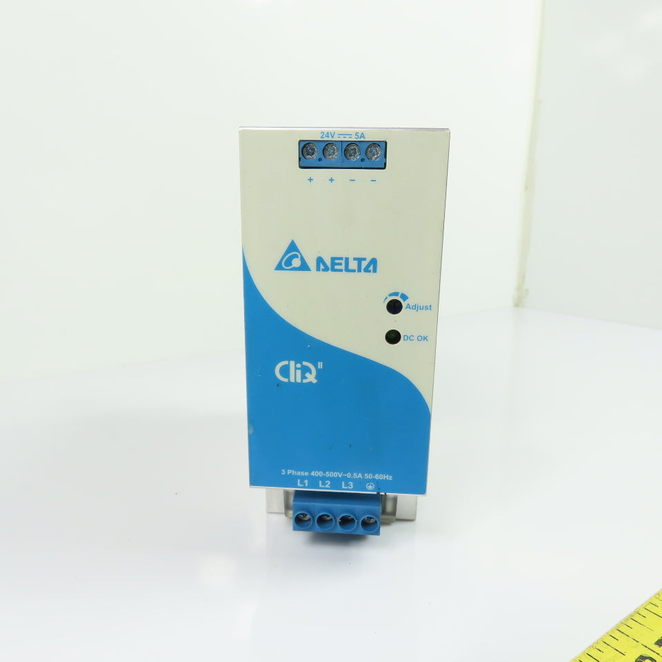 Delta Electronics DRP024V120W3BN CliQ II Power Supply 24V 5A Out 3Ph 400-500V In