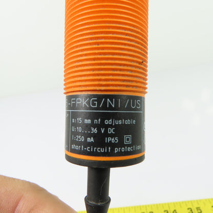 IFM KI-3015-FPKG/NI/US KI5209 Capacitive Proximity Sensor 15mm 10-36VDC IP65