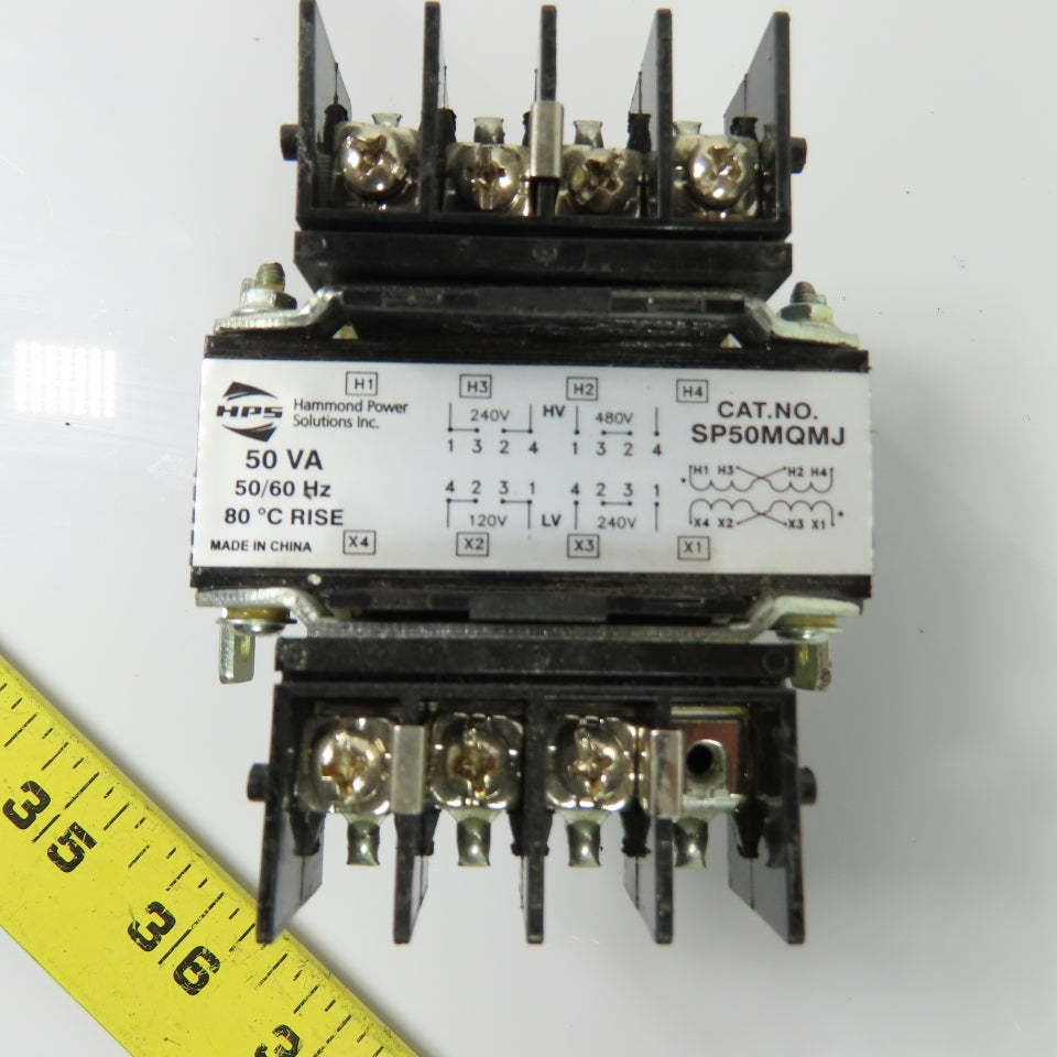 Hammond SP50MQMJ Control Transformer 50VA 240/480V 120/240V