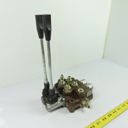 F00001291 2-Spool Manual Hydraulic Directional Control Valve
