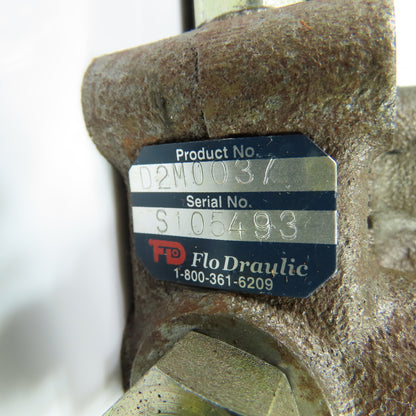 Flo Draulic D2M0037 2-Spool Manual Lever Hydraulic Directional Control Valve