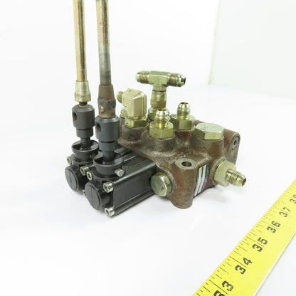 Flo Draulic D2M0037 2-Spool Manual Lever Hydraulic Directional Control Valve