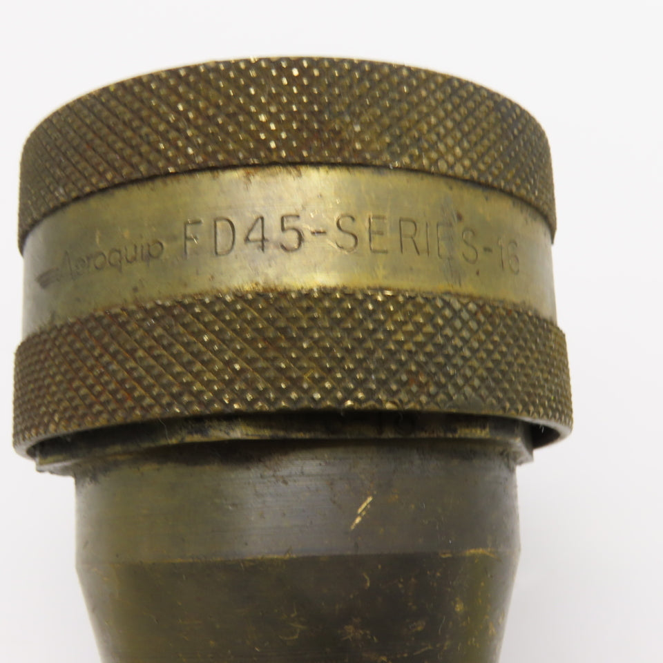 Aeroquip FD45-1088-16-16 1" NPT Brass Quick Disconnect Hydraulic Coupling Socket
