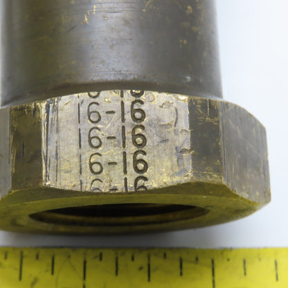 Aeroquip FD45-1088-16-16 1" NPT Brass Quick Disconnect Hydraulic Coupling Socket