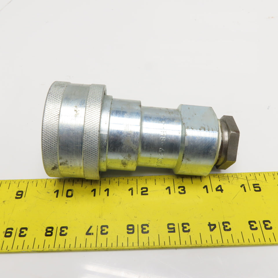 Parker H8-62 Quick Disconnect Hydraulic Coupling Socket 60 Series 1"