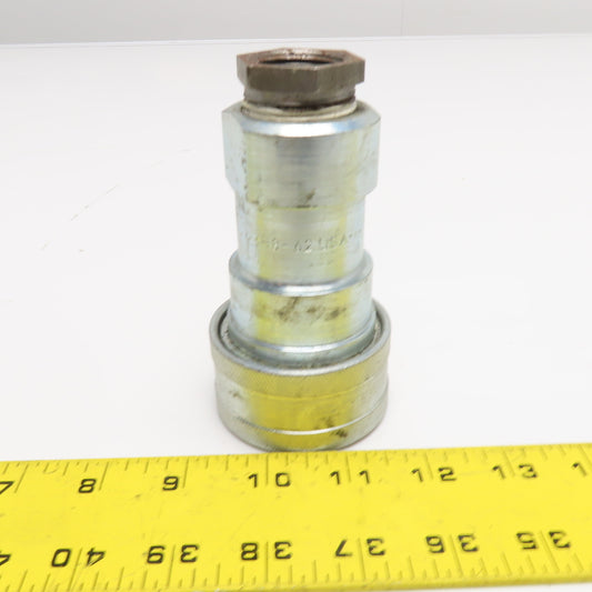Parker H8-62 Quick Disconnect Hydraulic Coupling Socket 60 Series 1"