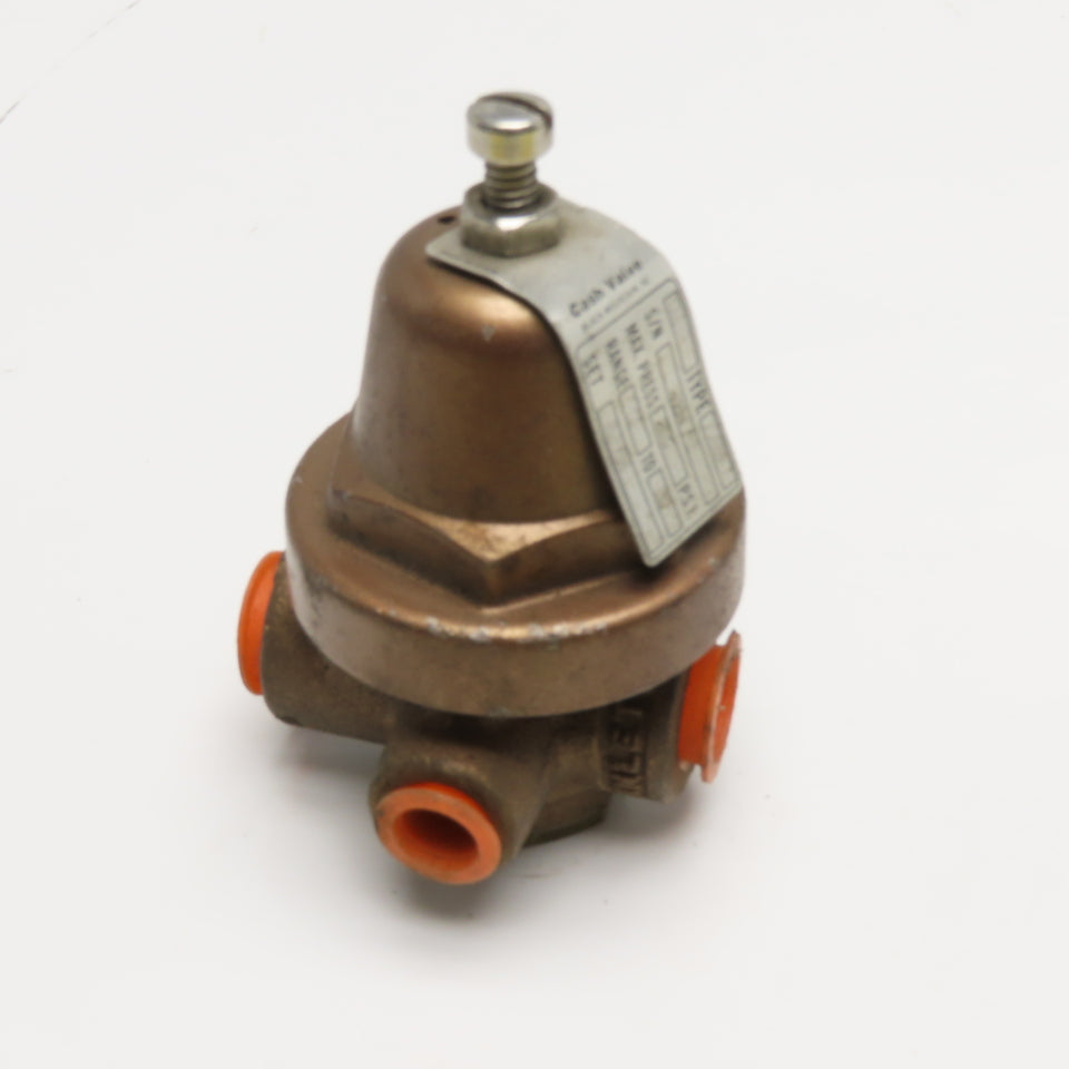 Cash Valve A16 Pressure Regulating Valve 3/8" x 1/4" 10-50 PSI