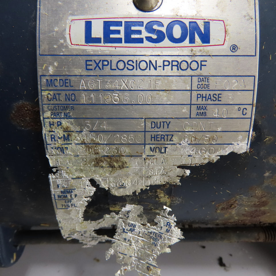 Myers 26443D031 3/4HP 3Ph Explosion Proof Centrifugal Pump 3450RPM