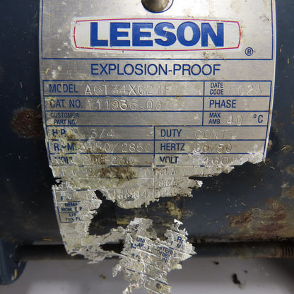 Myers 26443D031 3/4HP 3Ph Explosion Proof Centrifugal Pump 3450RPM