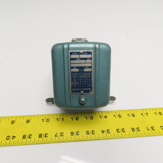 Square D 9013 GHG2S6 Air Compressor Pressure Switch 70-90 PSI 2-Pole