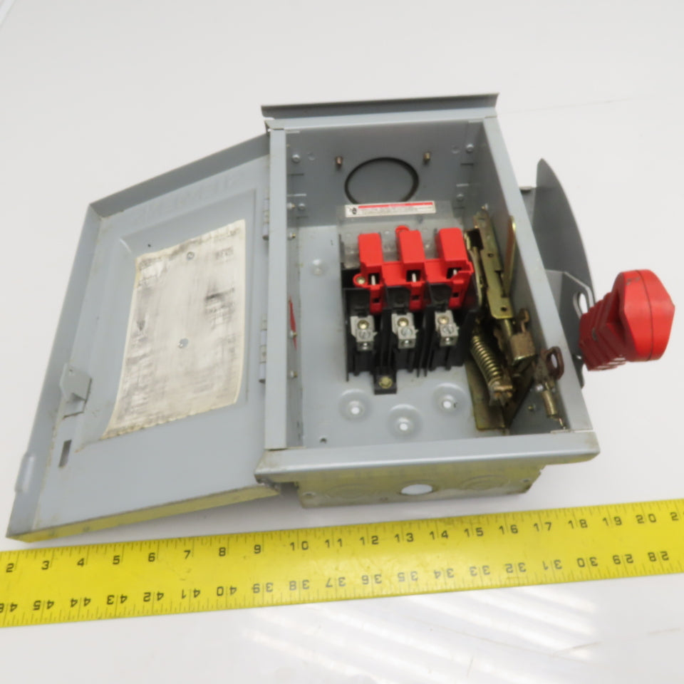 Siemens 30A Fusible Heavy Duty Safety Disconnect Switch 600VAC 250VDC