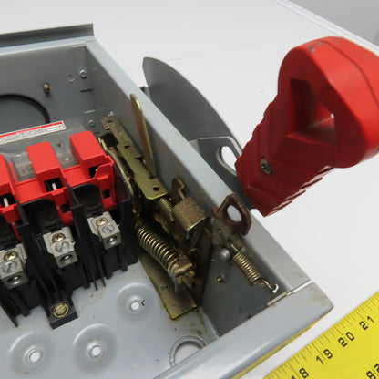 Siemens 30A Fusible Heavy Duty Safety Disconnect Switch 600VAC 250VDC