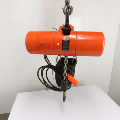 CM Lodestar Model RRS 2Ton 4000LB Electric Chain Hoist 10'Lift 16FPM 3Ph 230/460V