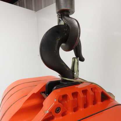 CM Lodestar Model RRS 2Ton 4000LB Electric Chain Hoist 10'Lift 16FPM 3Ph 230/460V