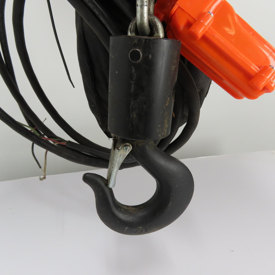 CM Lodestar Model RRS 2Ton 4000LB Electric Chain Hoist 10'Lift 16FPM 3Ph 230/460V