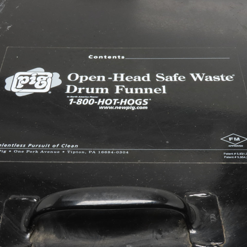 Pig Open-Head Safe Waste 55 Gallon Drum Cover W/ Latching Lid