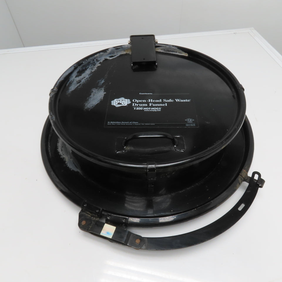 Pig Open-Head Safe Waste 55 Gallon Drum Cover W/ Latching Lid