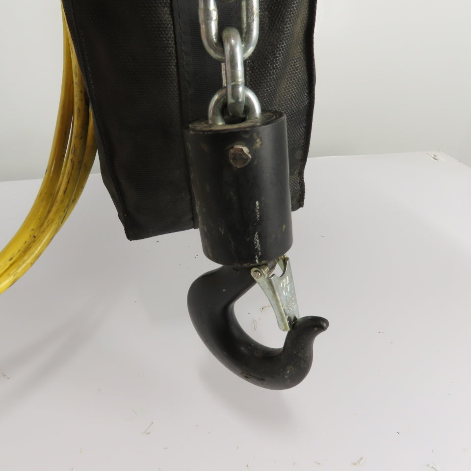 CM Lodestar Model RRS 2Ton 4000LB Electric Chain Hoist 15'Lift 16FPM 3Ph 230/460V