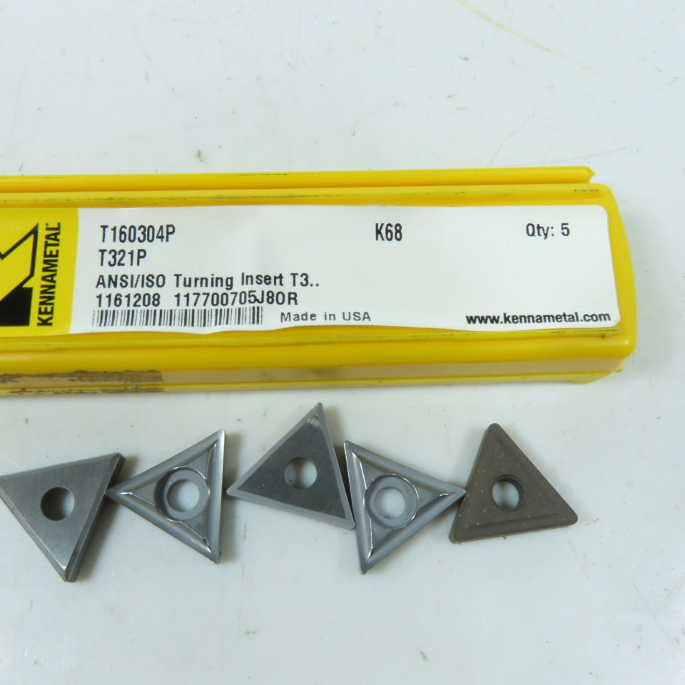 Kennametal T160304P Turning Inserts Lot Of 5