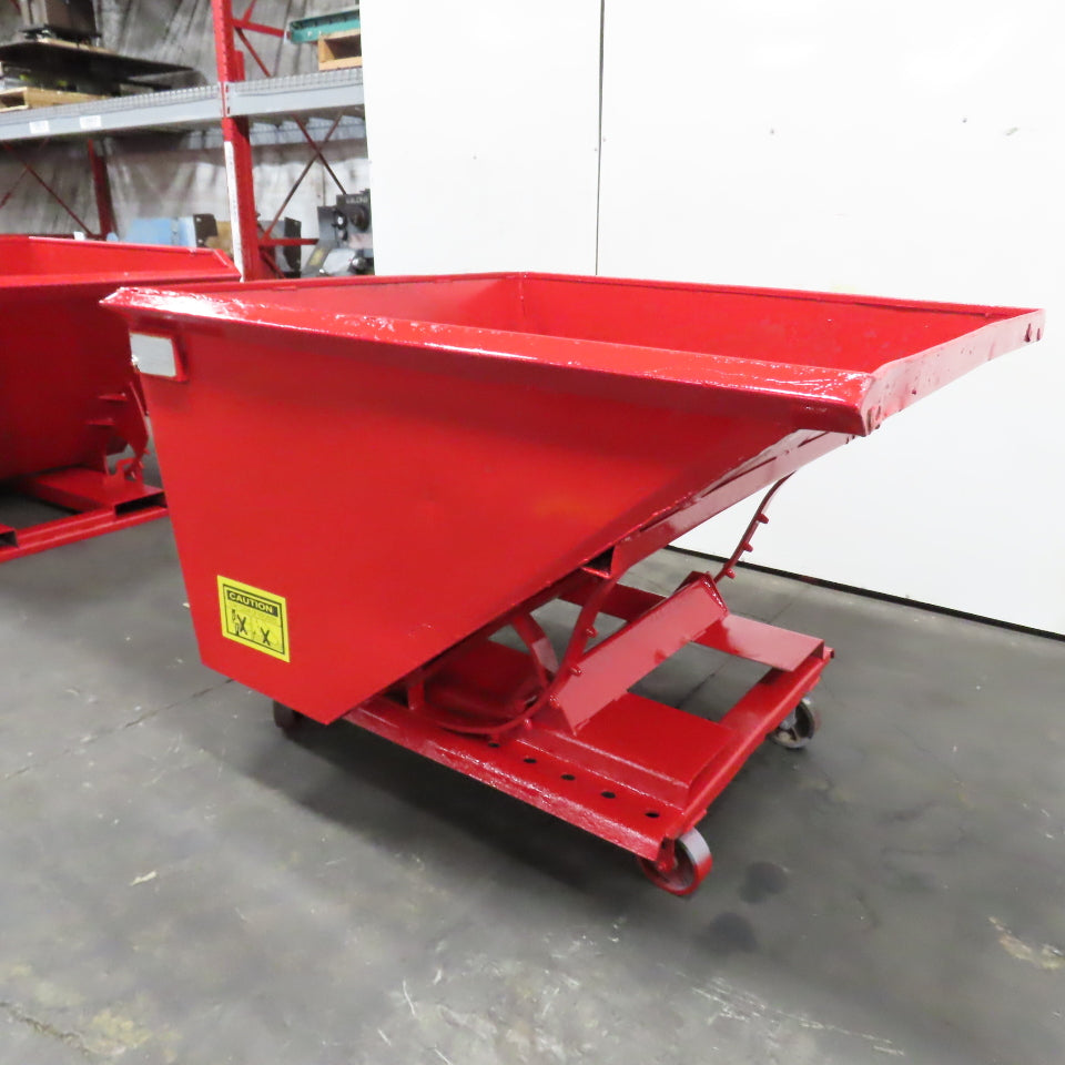 Galbreath H150 1-1/2 Cu Yard Self Dumping Trash Scrap Hopper 2000LB Cap