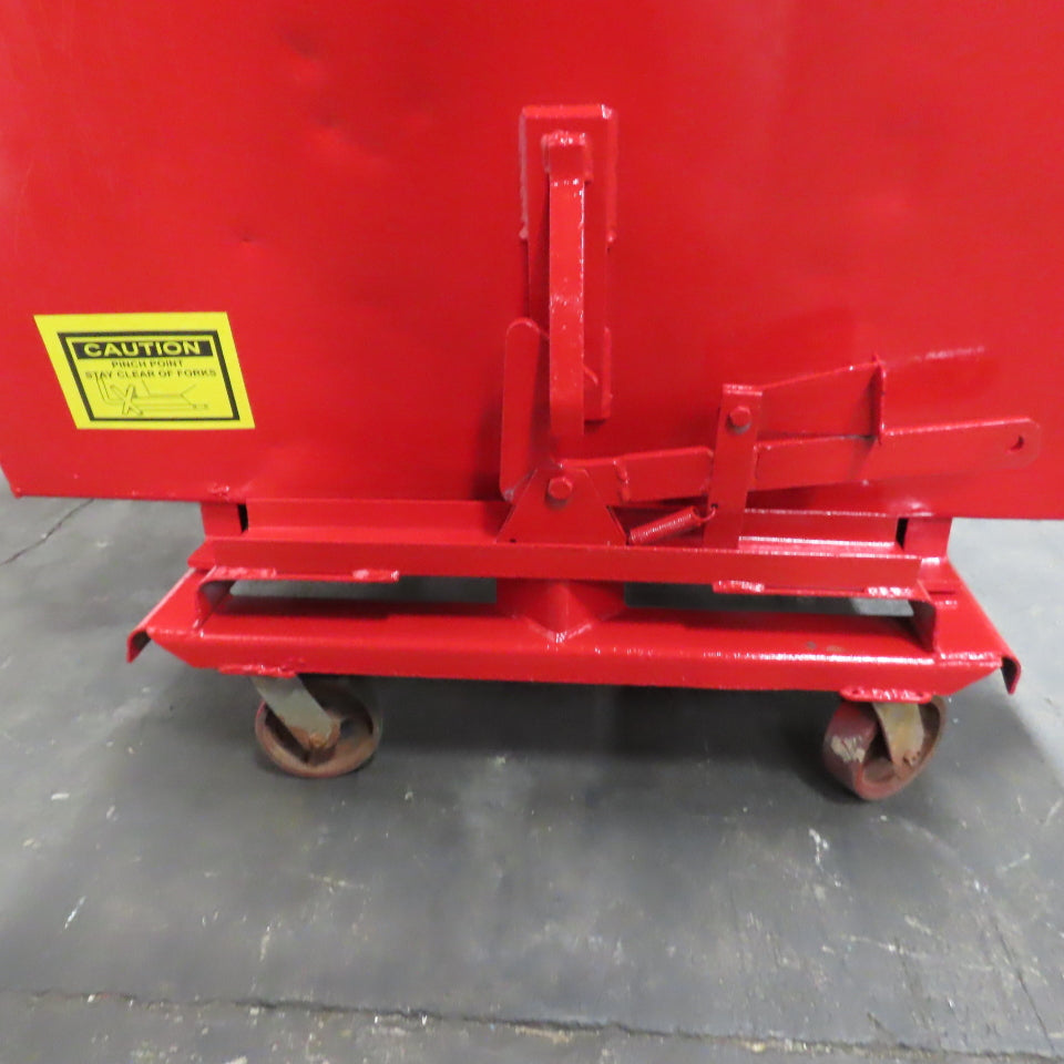 Galbreath H150 1-1/2 Cu Yard Self Dumping Trash Scrap Hopper 2000LB Cap