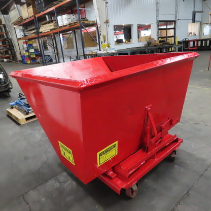 Galbreath H150 1-1/2 Cu Yard Self Dumping Trash Scrap Hopper 2000LB Cap