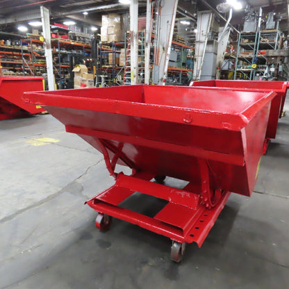 Galbreath H150 1-1/2 Cu Yard Self Dumping Trash Scrap Hopper 2000LB Cap