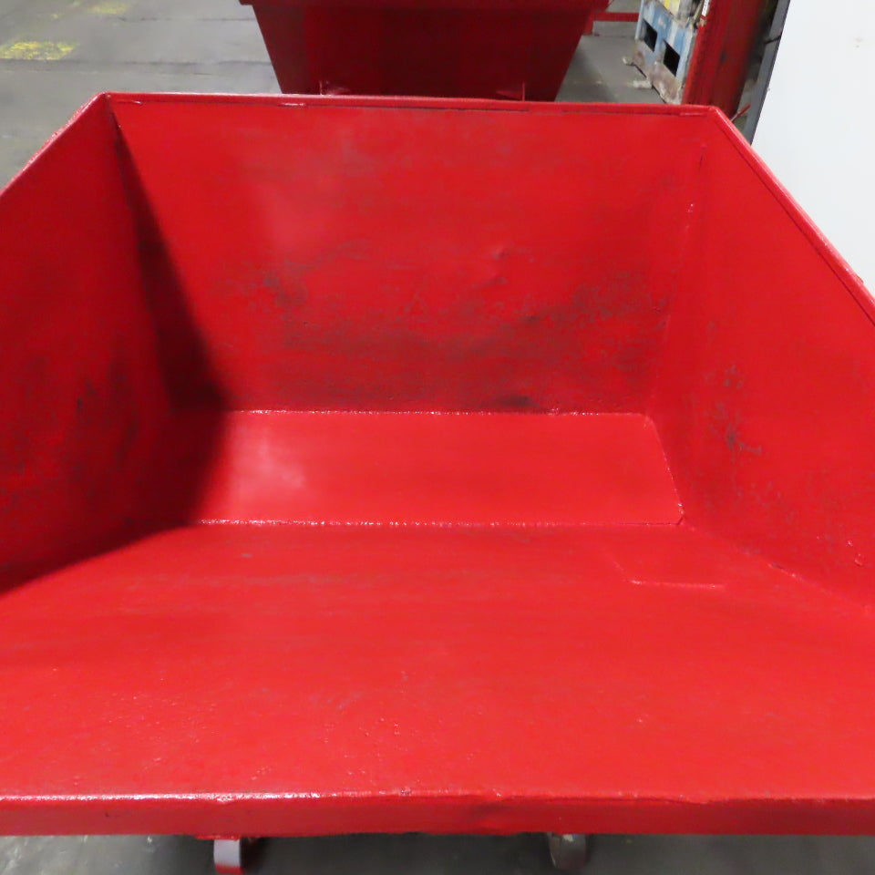Galbreath H150 1-1/2 Cu Yard Self Dumping Trash Scrap Hopper 2000LB Cap