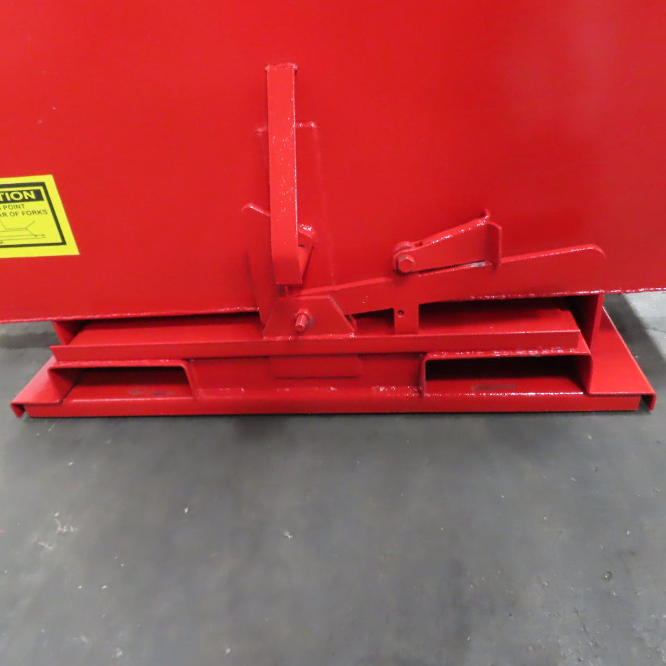 1-1/2 Cu Yard Self Dumping Trash Scrap Hopper 62" x 53" x 41" ID