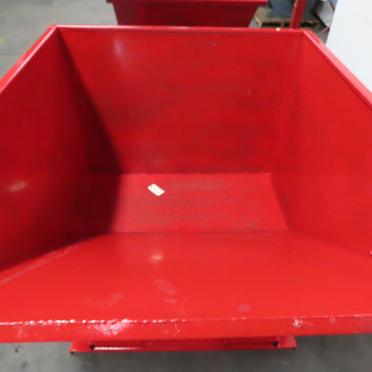 1-1/2 Cu Yard Self Dumping Trash Scrap Hopper 62" x 53" x 41" ID