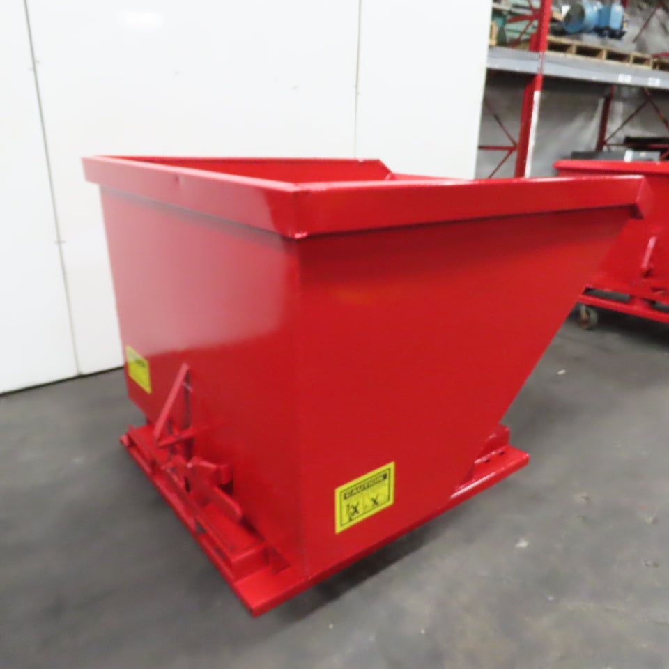 1-1/2 Cu Yard Self Dumping Trash Scrap Hopper 62" x 53" x 41" ID