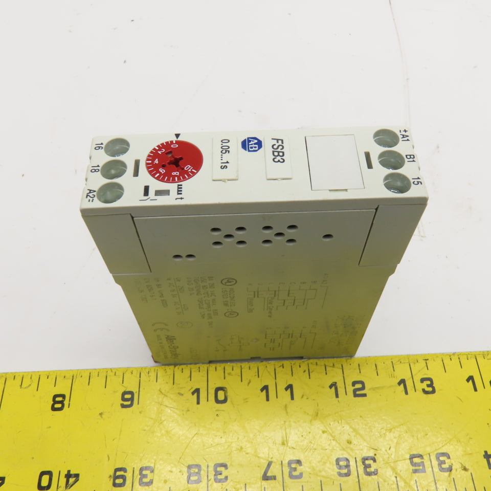 Allen-Bradley 700-FSB3AU23 Electronic Off-Delay Timing Relay 0.05-1s 24-240VAC