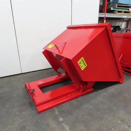 1-1/2 Cu Yard Self Dumping Trash Scrap Hopper 62" x 53" x 41" ID