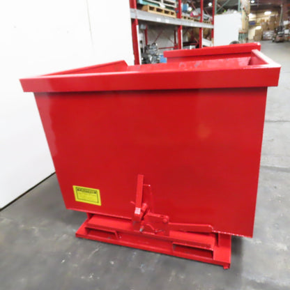 1-1/2 Cu Yard Self Dumping Trash Scrap Hopper 62" x 53" x 41" ID