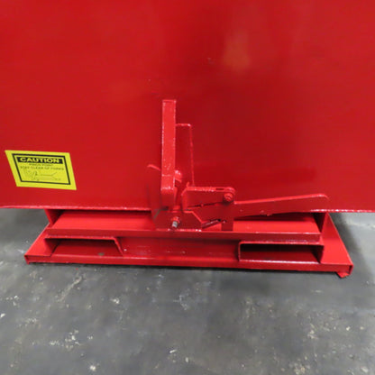 1-1/2 Cu Yard Self Dumping Trash Scrap Hopper 62" x 53" x 41" ID