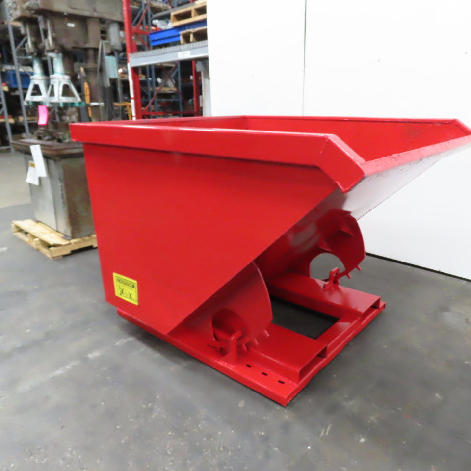 1-1/2 Cu Yard Self Dumping Trash Scrap Hopper 62" x 53" x 41" ID