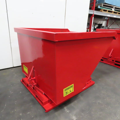 1-1/2 Cu Yard Self Dumping Trash Scrap Hopper 62" x 53" x 41" ID