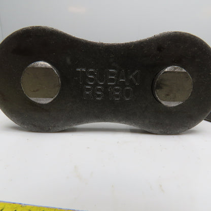 Tsubaki RS180-2 Double Strand Roller Chain Connecting Link Cotter Type