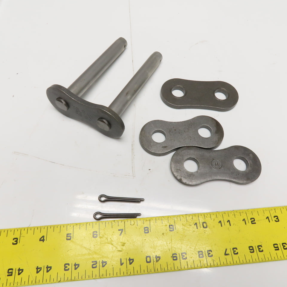 Tsubaki RS180-2 Double Strand Roller Chain Connecting Link Cotter Type