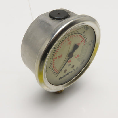 Enerpac 6000 PSI 400 Bar Glycerine Filled Hydraulic Pressure Gauge 1/4" NPT