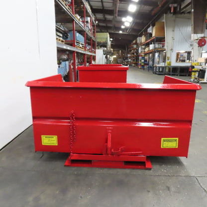 Jesco 212371 3 Cu Yard Self Dumping Trash Scrap Hopper 62" x 53" x 41" ID
