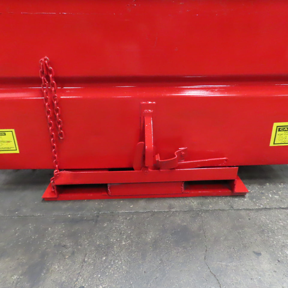 Jesco 212371 3 Cu Yard Self Dumping Trash Scrap Hopper 62" x 53" x 41" ID