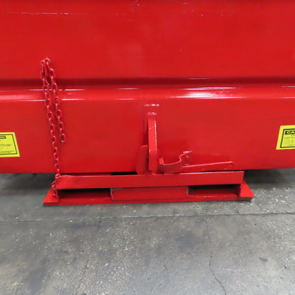 Jesco 212371 3 Cu Yard Self Dumping Trash Scrap Hopper 62" x 53" x 41" ID