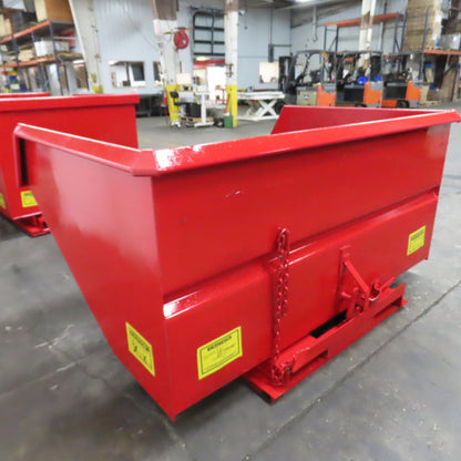 Jesco 212371 3 Cu Yard Self Dumping Trash Scrap Hopper 62" x 53" x 41" ID