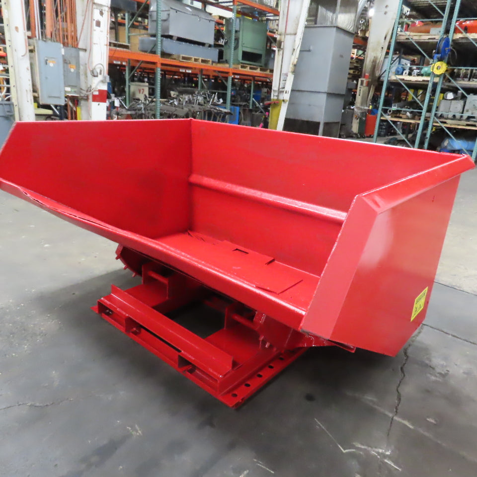 Jesco 212371 3 Cu Yard Self Dumping Trash Scrap Hopper 62" x 53" x 41" ID
