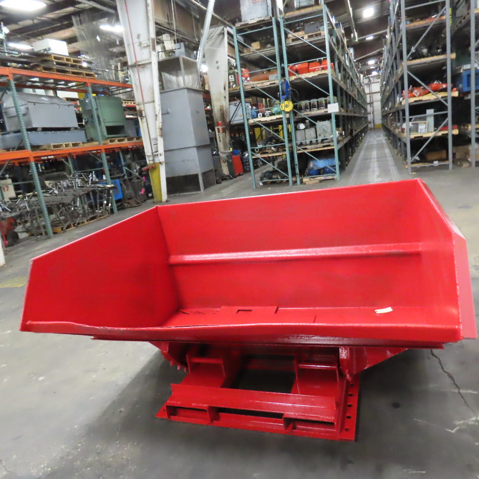 Jesco 212371 3 Cu Yard Self Dumping Trash Scrap Hopper 62" x 53" x 41" ID