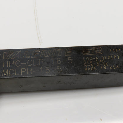 Valenite MCLPR-16-5 Indexable Lathe Turning Tool Holder 1" Shank 6" OAL