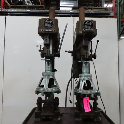 Clausing 2235 2-Spindle Drill Press 3Ph 1.5HP 230/460V W/ Multi Head