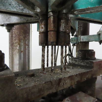 Clausing 2235 2-Spindle Drill Press 3Ph 1.5HP 230/460V W/ Multi Head